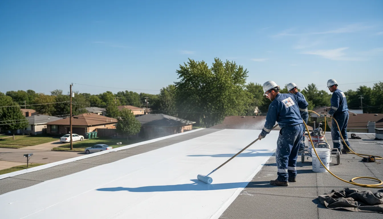Commercial roof coating in Brownsville, VT near me